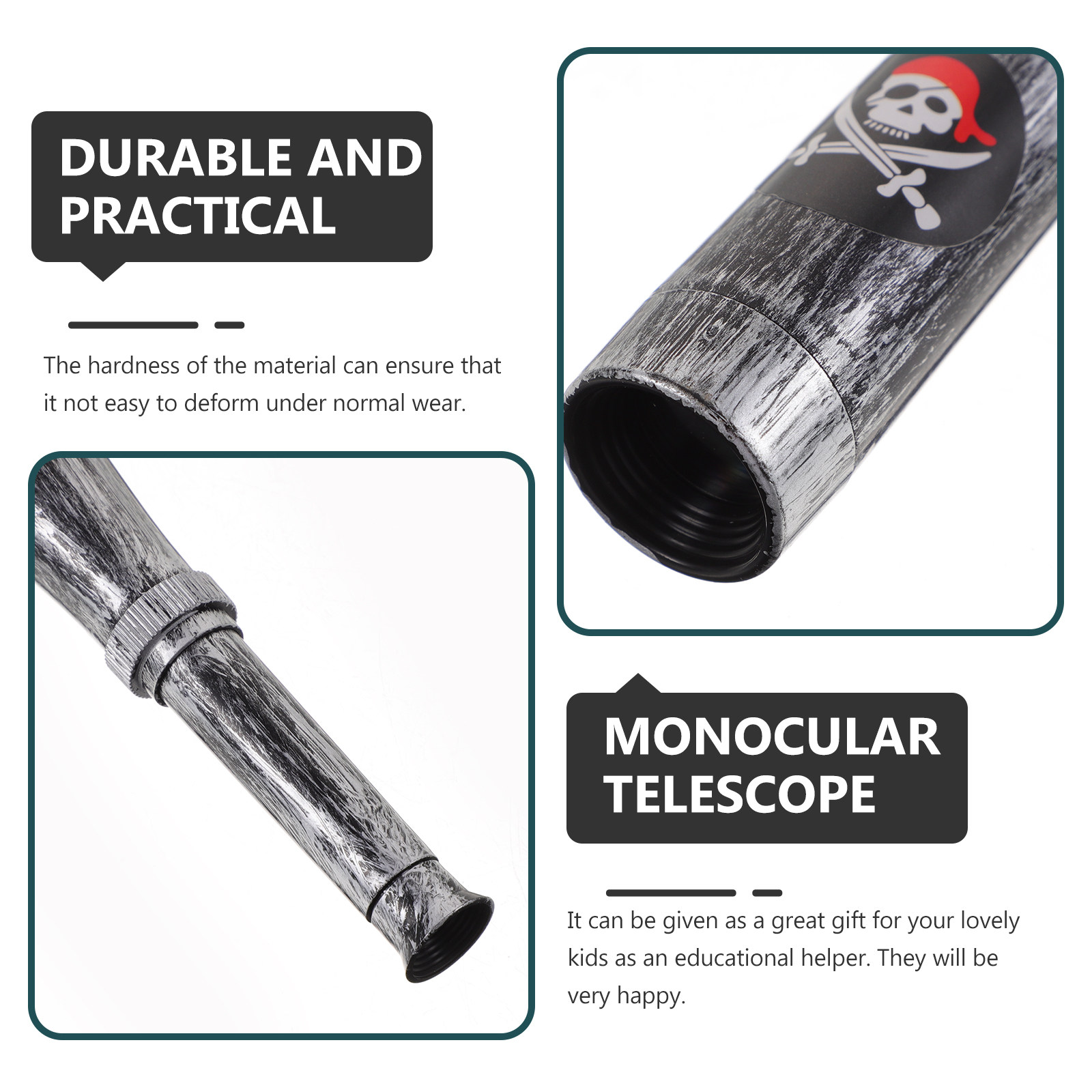 6 stuks piratenmonoculair tele - Outdoor Adventure Kids Party recensie en prijs