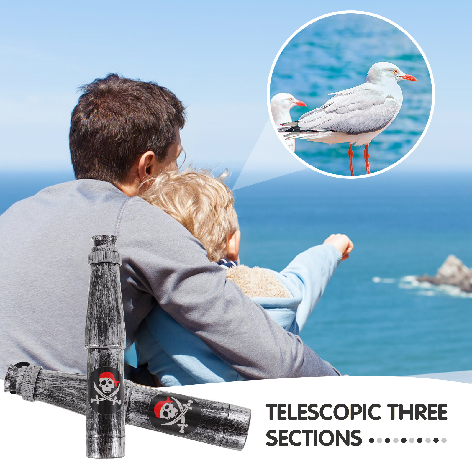 6 stuks piratenmonoculair tele - Outdoor Adventure Kids Party recensie en prijs