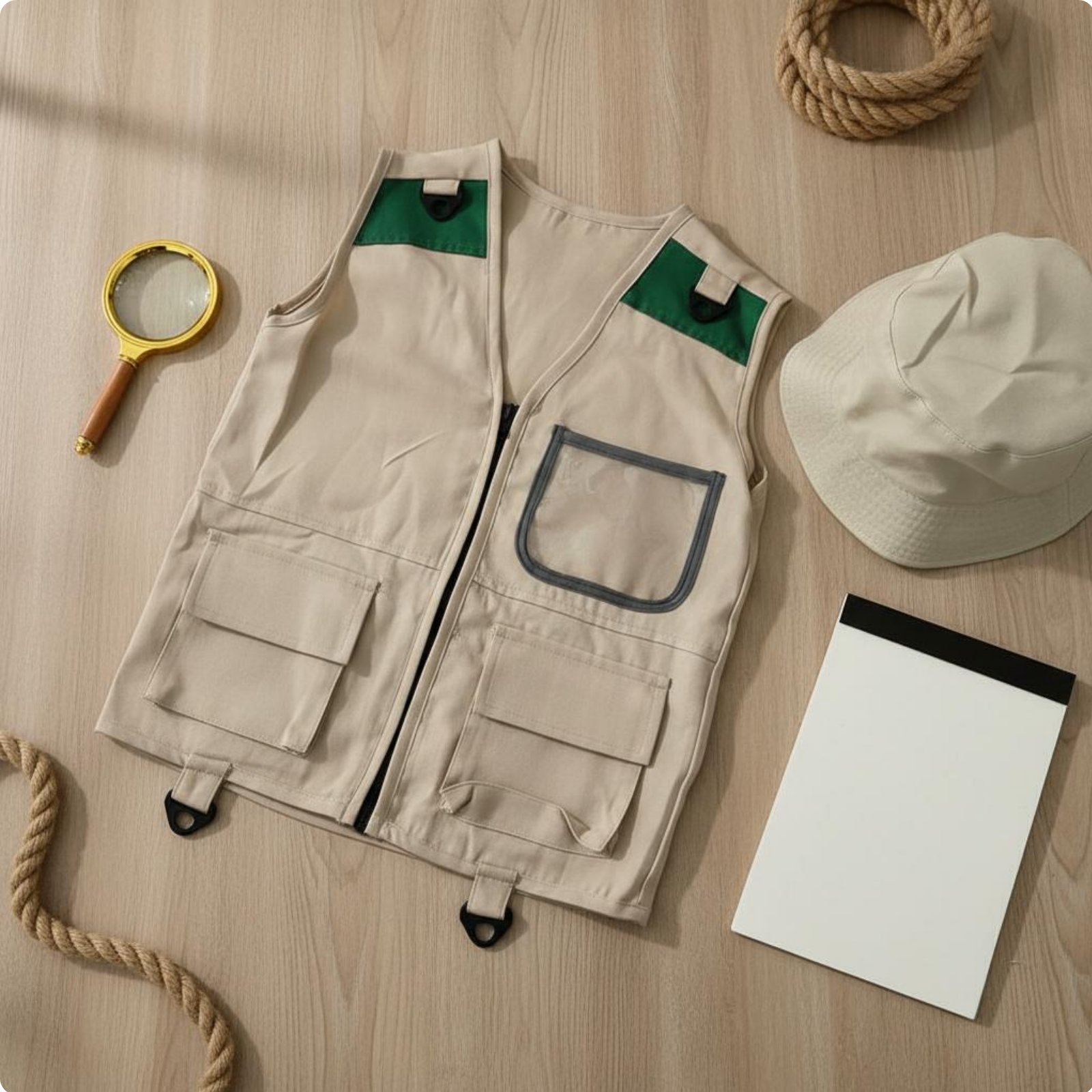 Kinderen Explorer Vest & Hoed  - Outdoor Adventure Kids Party recensie en prijs