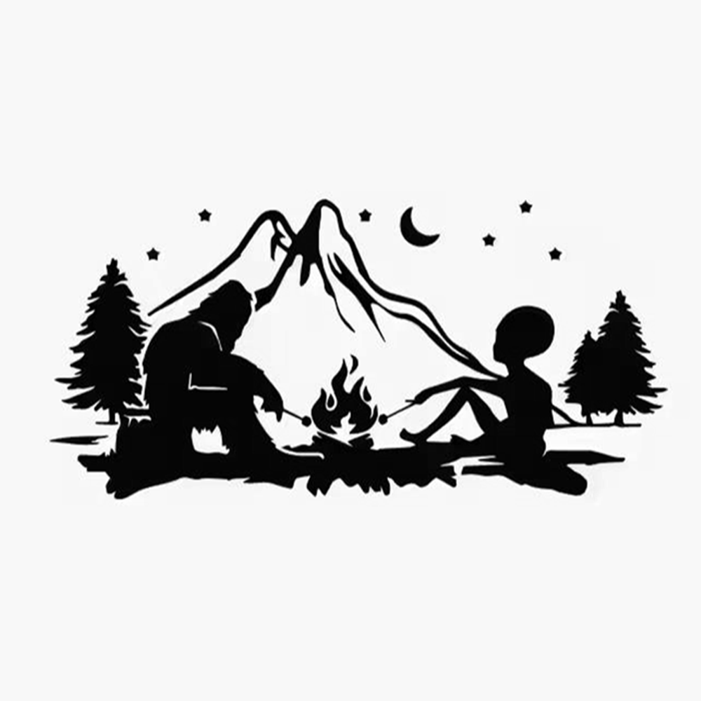 Alien en Bigfoot kampvuur viny - Outdoor Adventure Rv recensie en prijs