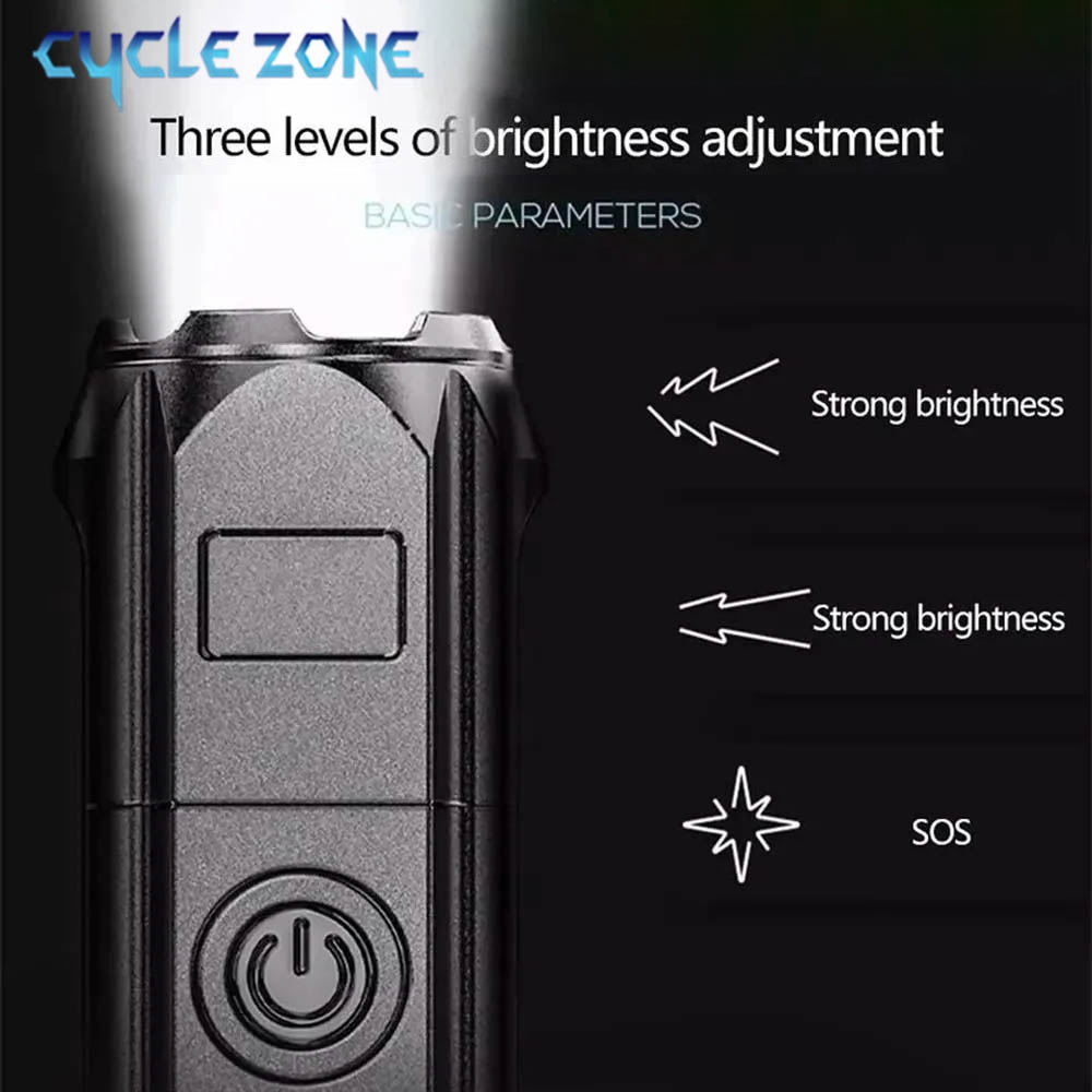 Draagbare LED-zaklamp, USB-opl - Outdoor Adventure Zone recensie en prijs